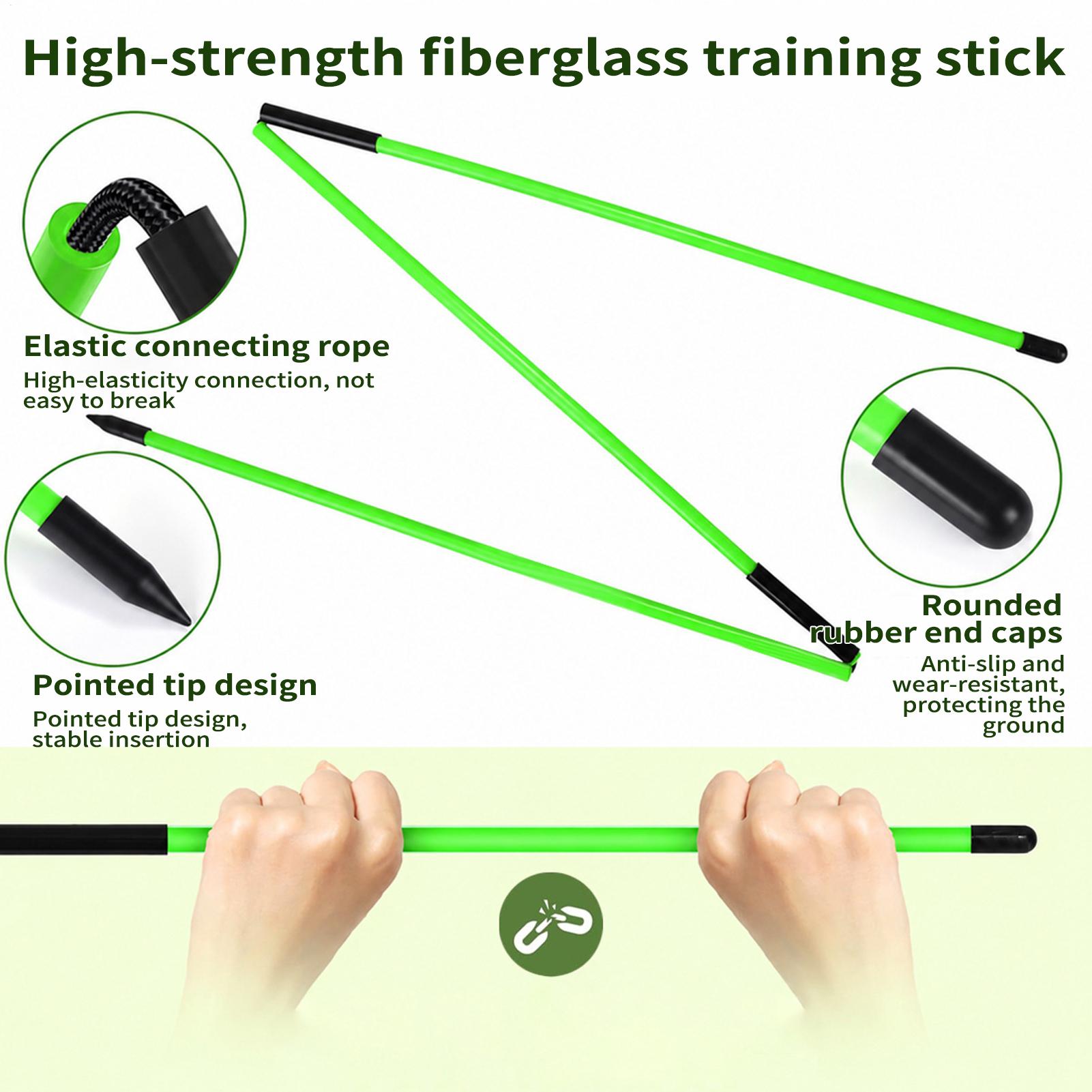 Golf Equipment For Beginners - Golf Alignment Sticks Putting Adjustable Angle