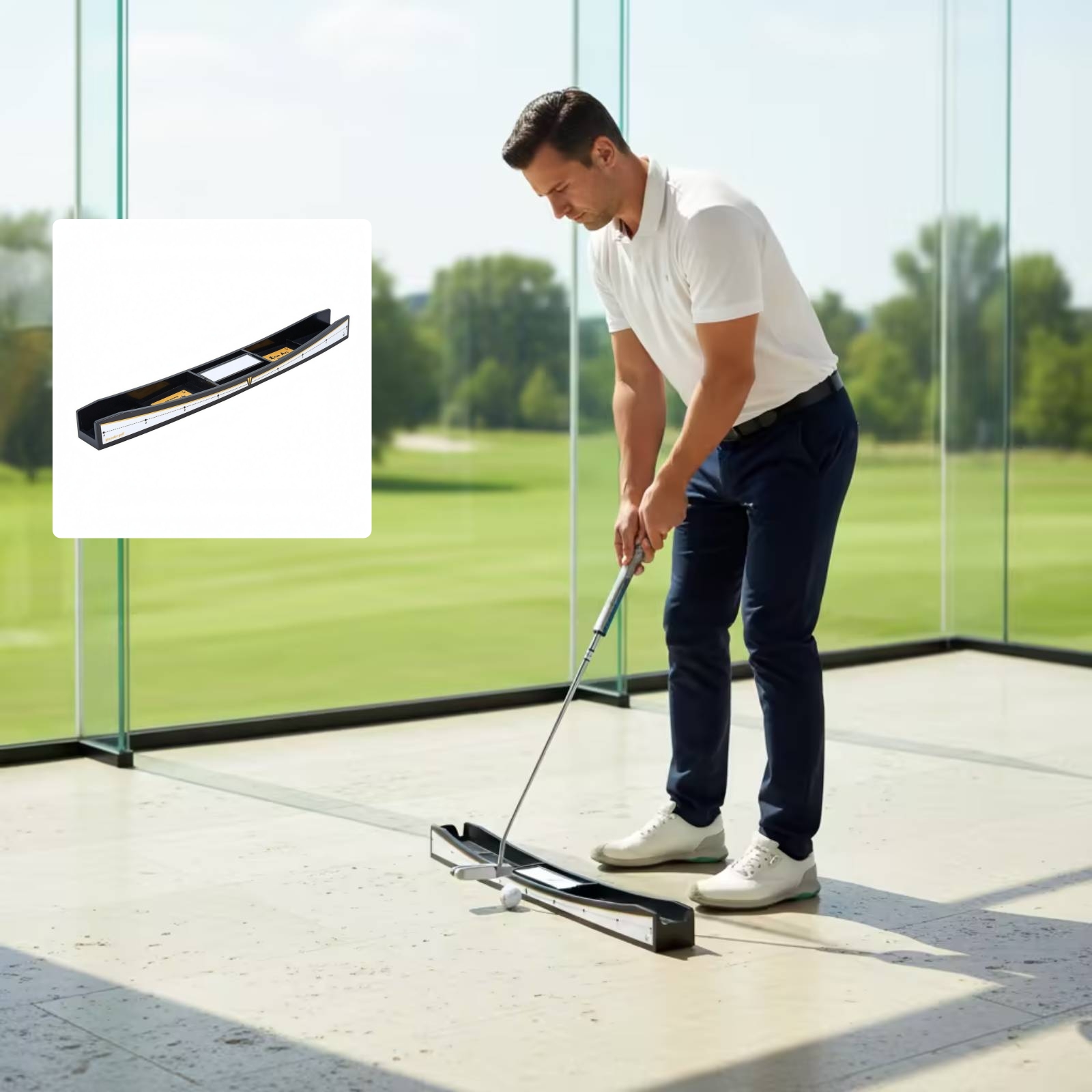 Putting Practice Aid Low-profi - Golf Equipment To Practice At Home 评论和价格