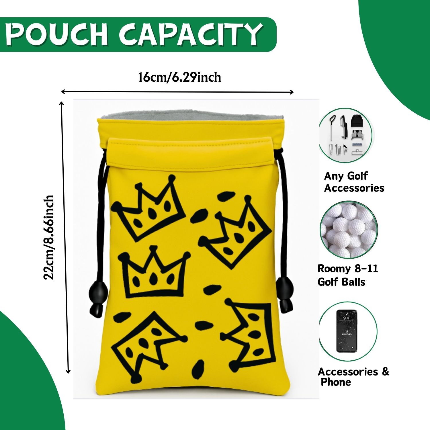 Crown Golf Valuable Item Bag,  - Golf Equipment Stores 评论和价格